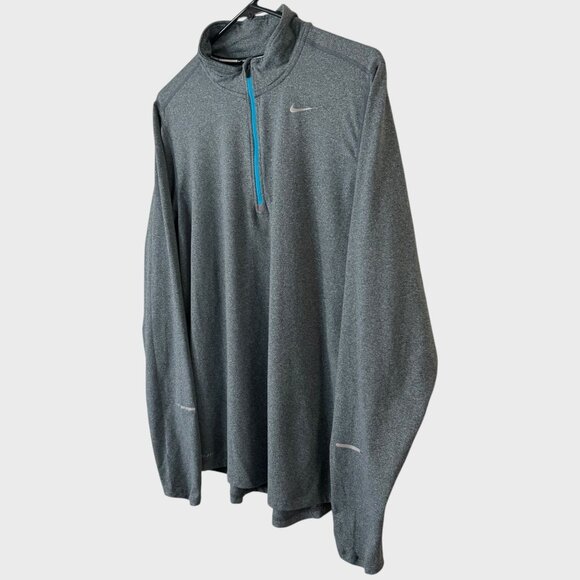 Nike Element 1/2 Half Zip Running Top Men's Medium Athletic Long-Sleeve Shirt - Picture 2 of 12
